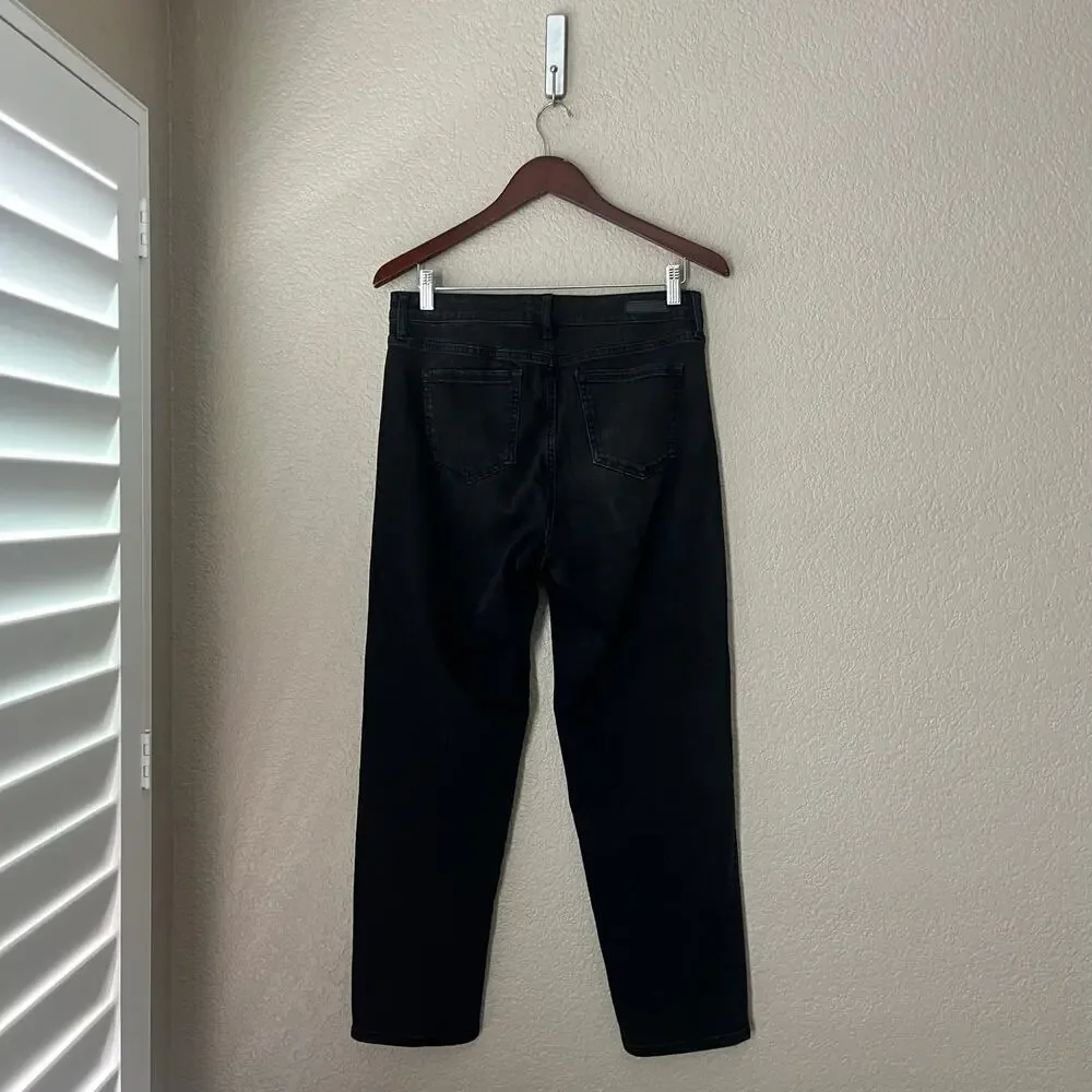Anthropologie Social Standard by Sanctuary Slim Straight Black Gray Jeans 10 30